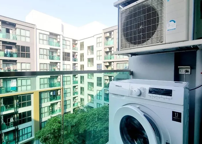 1 ห้องนอน ใกล้บีทีเอสอ่อนนุช สายสีเขียว ที่นอนking Size วิวสระว่ายน้ำ Apartment Bangkok